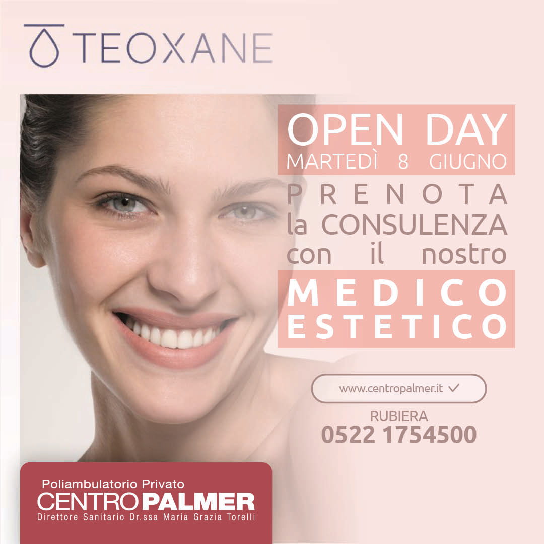 OPEN DAY al Centro Palmer Rubiera con i prodotti cosmetici di TEOXANE.