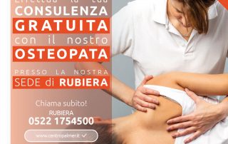 Consulenza gratuita di Osteopatia al Centro Palmer presso la sede di Rubiera